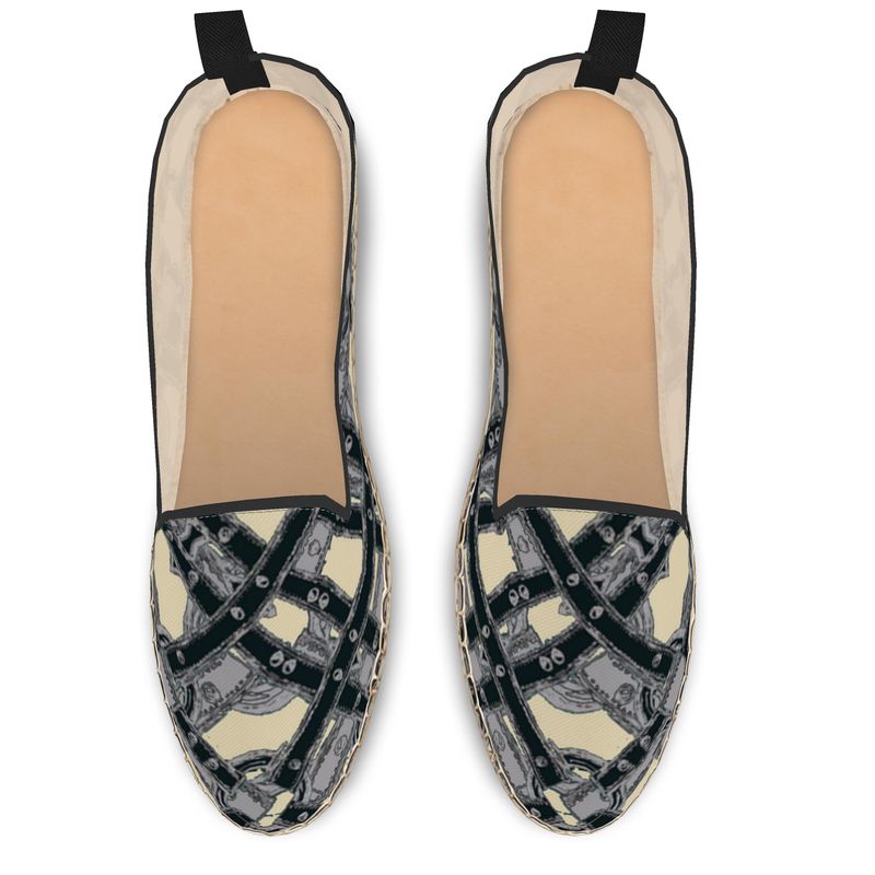 Loafer Espadrilles in Harness Gray Beige