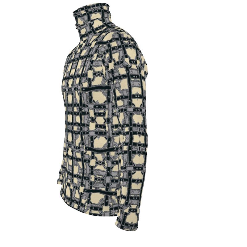 Slim Fit Roll Neck in straps colour 1