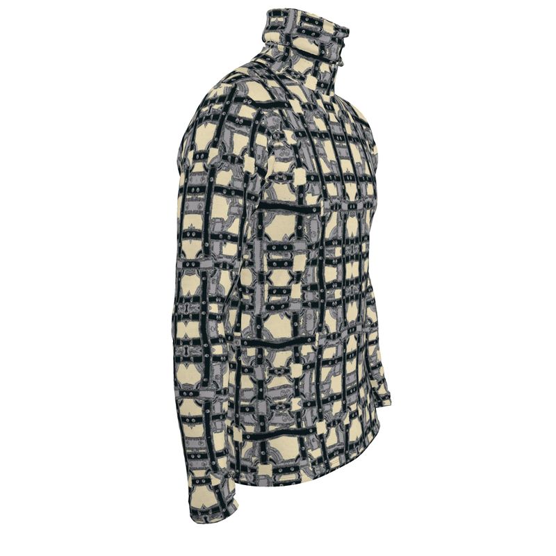Slim Fit Roll Neck in straps colour 1