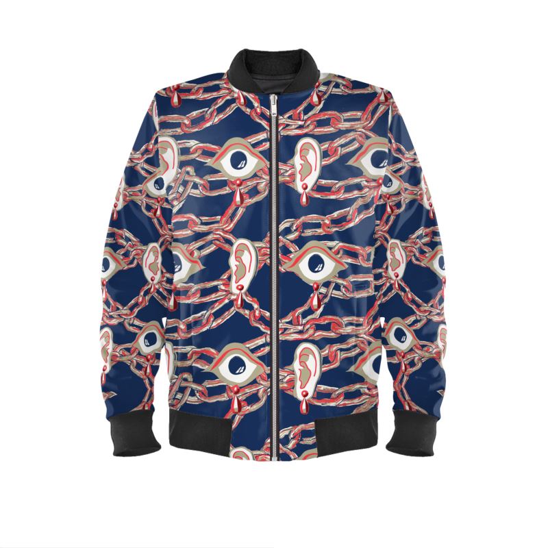 Bomber Jacket in omniscient blue