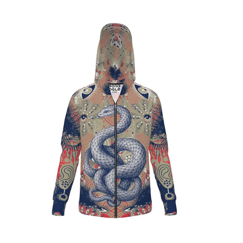 Hoodie jacket in Omniscient Blue