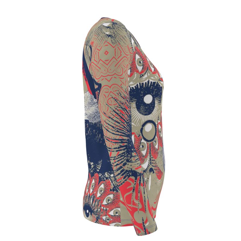 Womens Fitted Cut T-Shirt in Omnisciernce Sports Blue