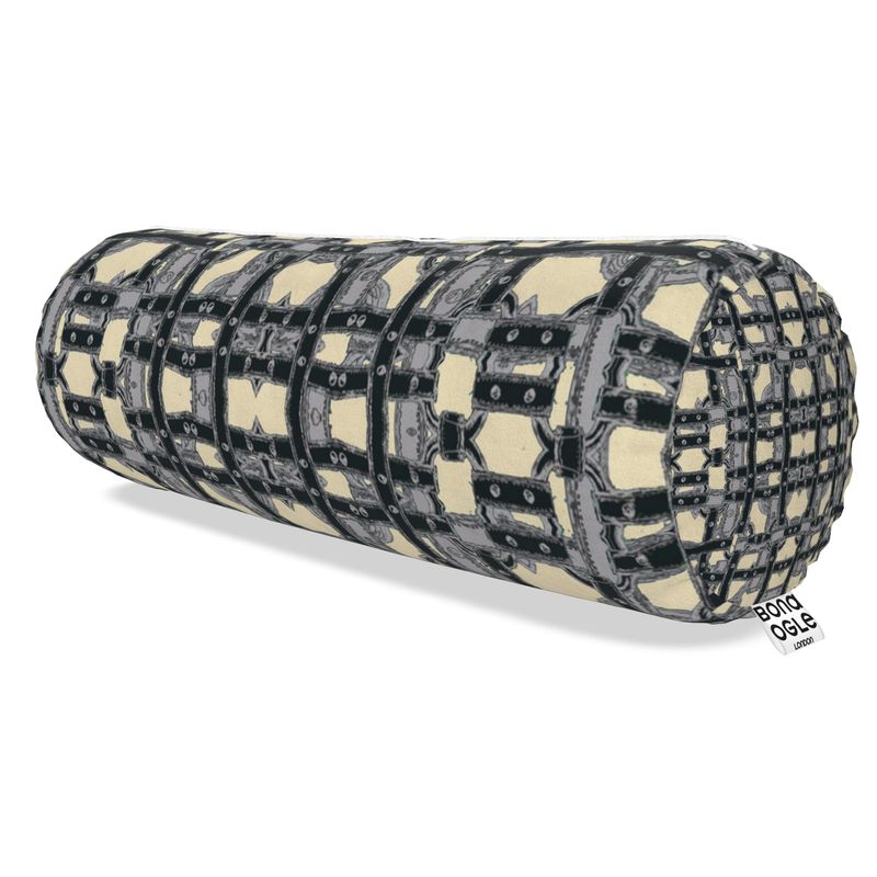 Big Bolster Cushion in straps colour 1