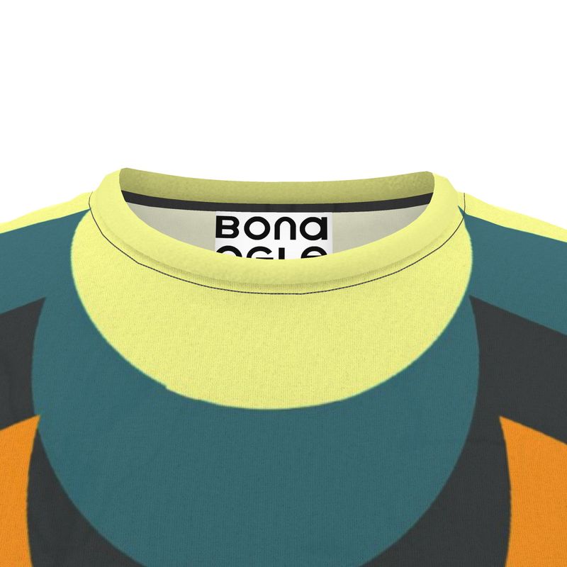 All Over Print T Shirt in 3D drop orange