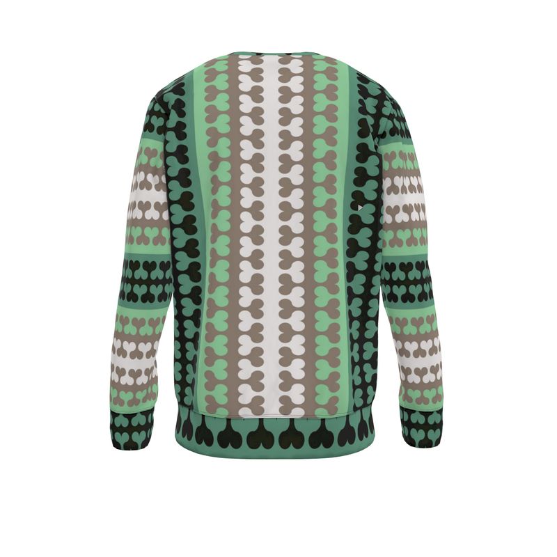 Sweatshirt in 3d bona bones green