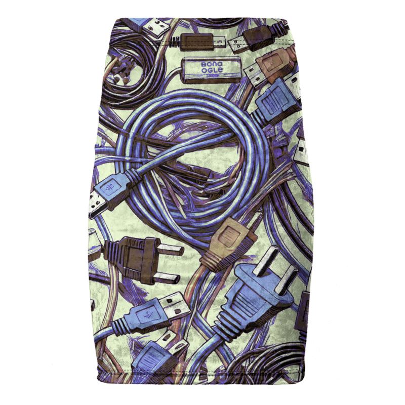 Pencil Skirt in electric 3