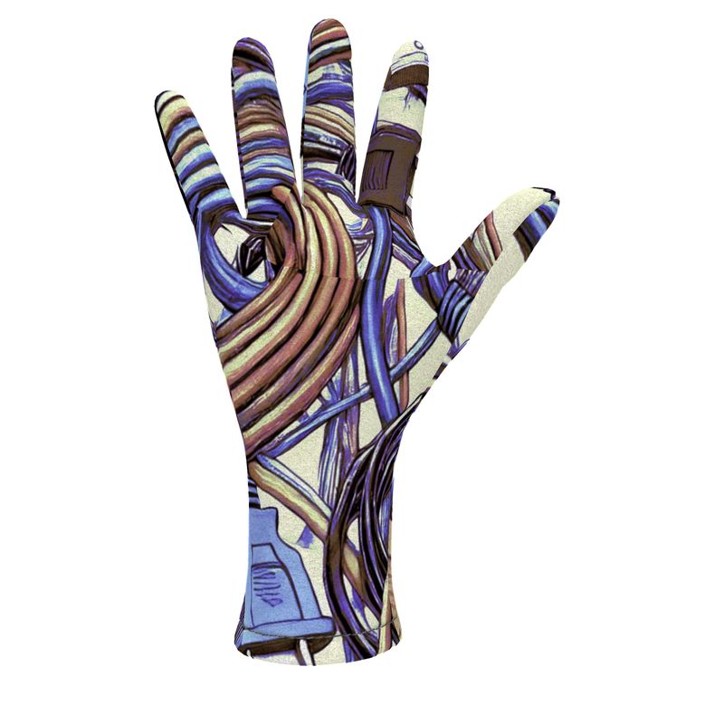 Fleece Gloves in electric 3