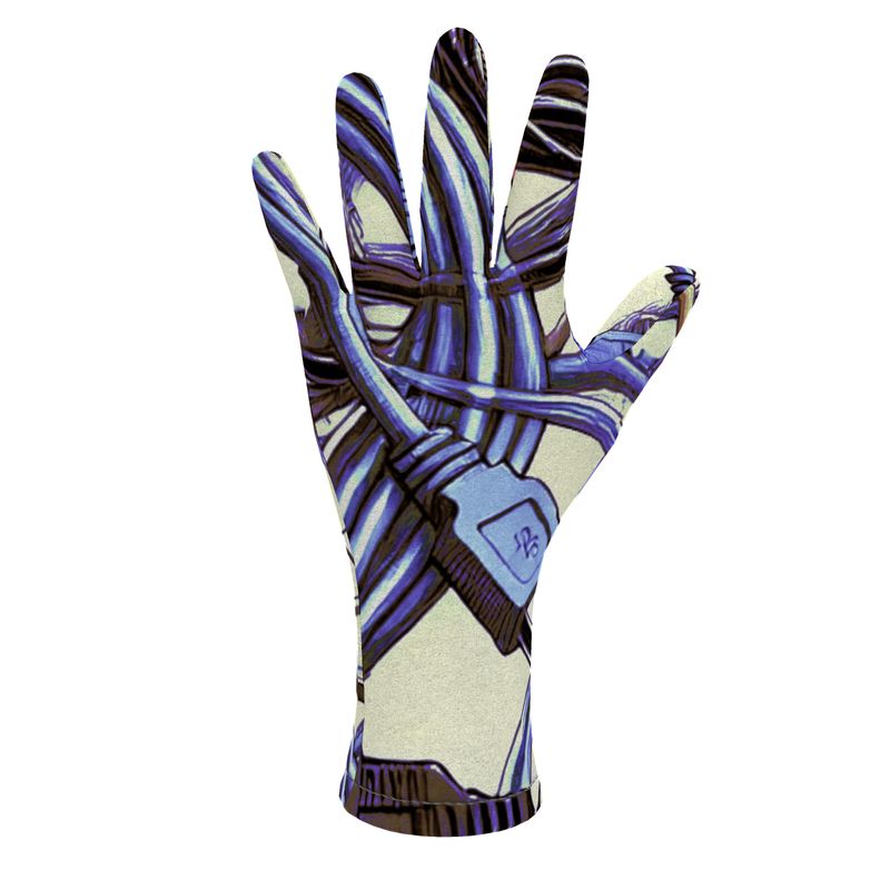 Fleece Gloves in electric 3