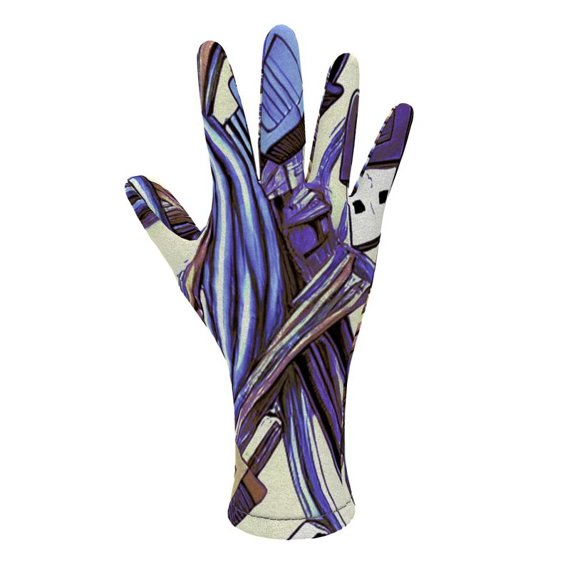 Fleece Gloves in electric 3