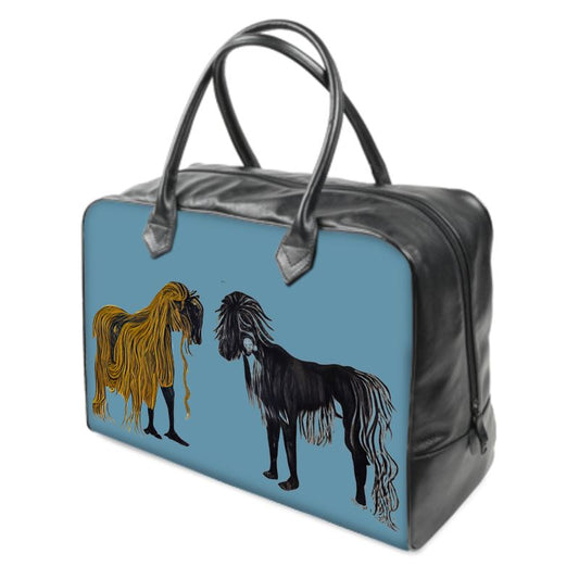 Holdalls in hairy horse air force blu