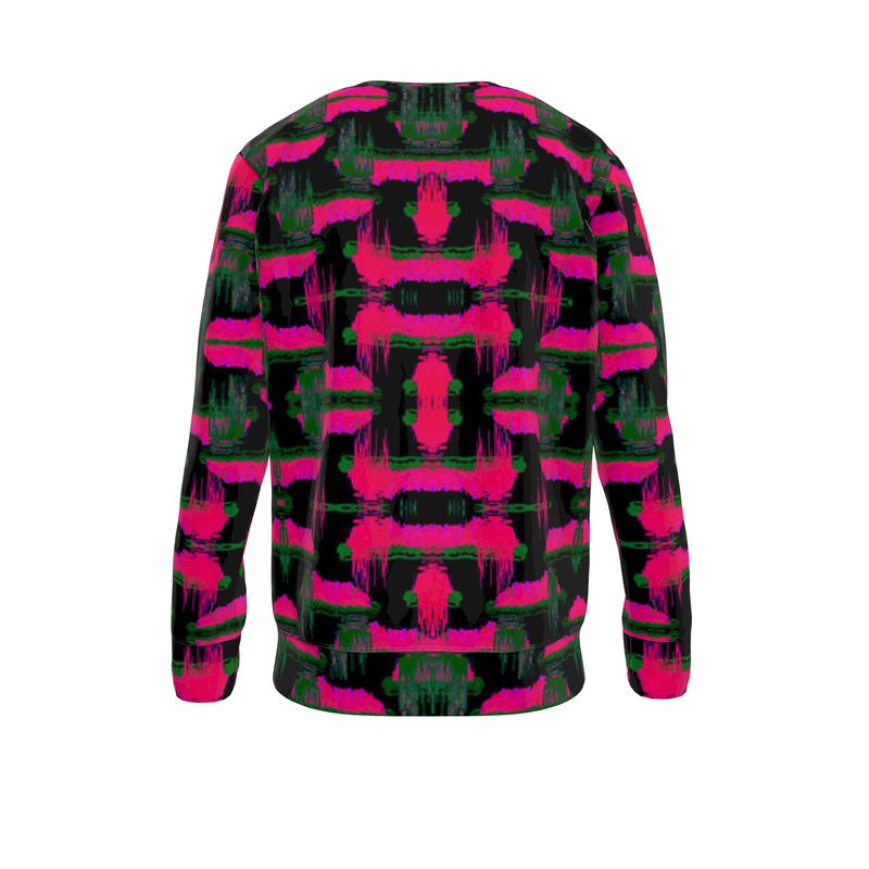 Sweatshirt in waterfall drips pink