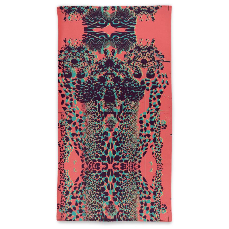 Neck Tube Scarf in octopuis pink