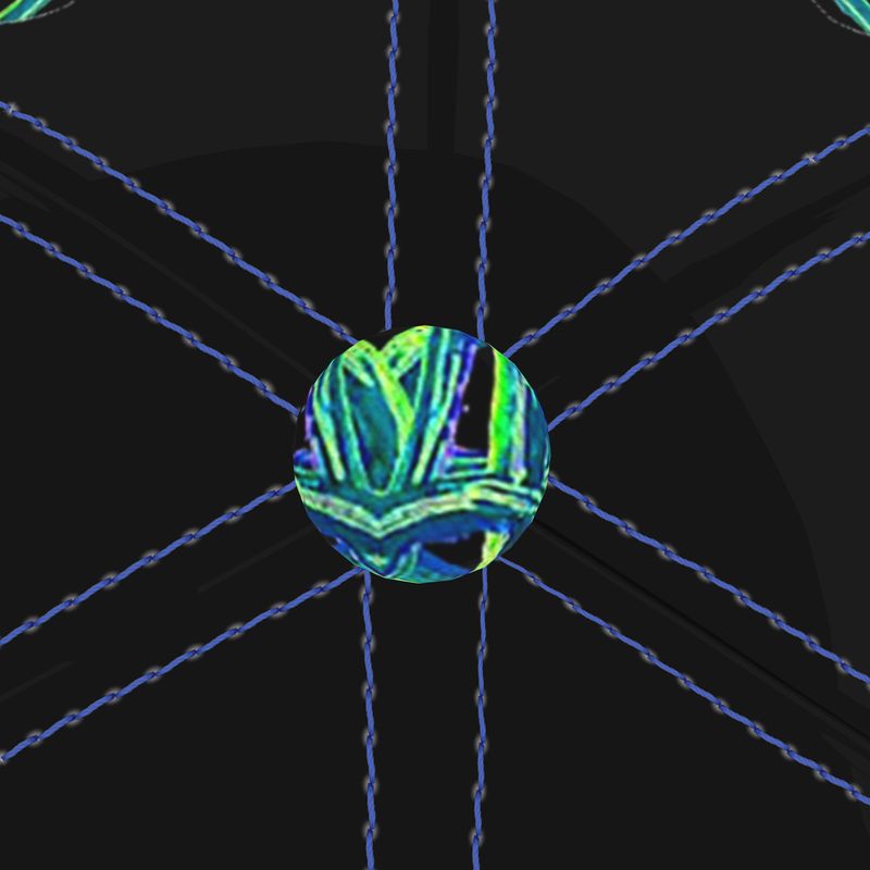 Baseball Cap in electric bear multi