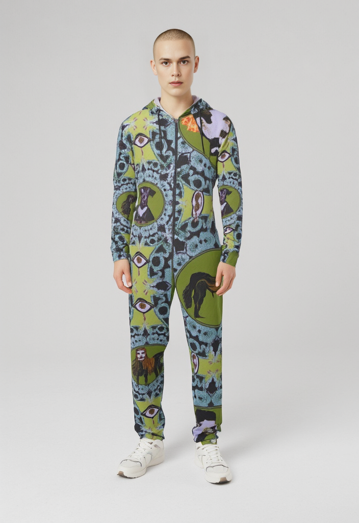 Boiler Suit in creatures green