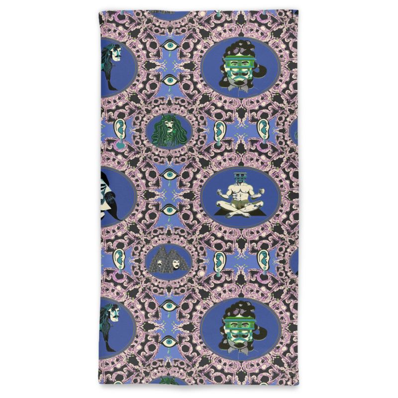 Neck Tube Scarf in creatures violet