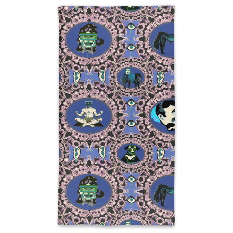 Neck Tube Scarf in creatures violet