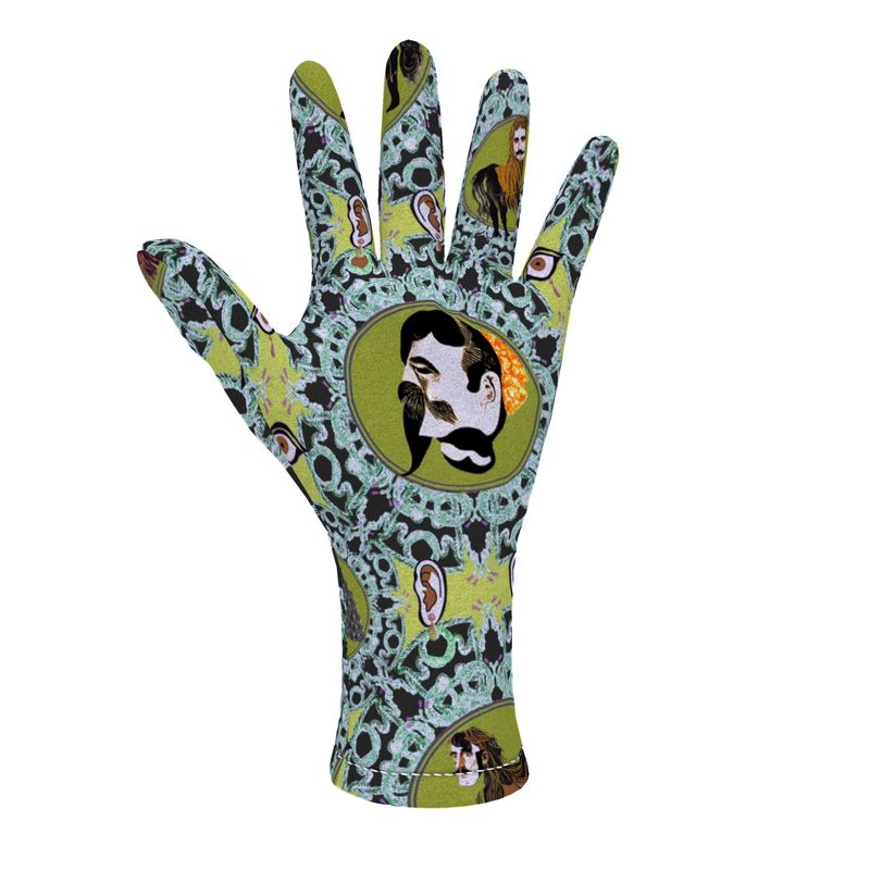 Fleece Gloves in creatures green