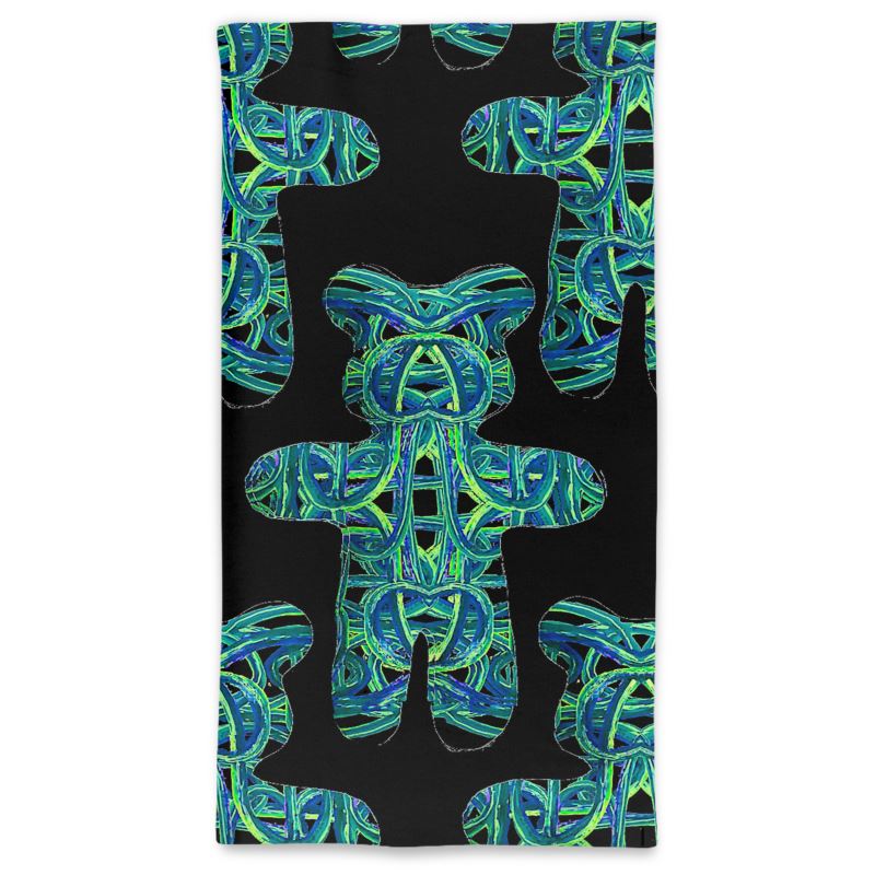 Neck Tube Scarf  in electric bear multi