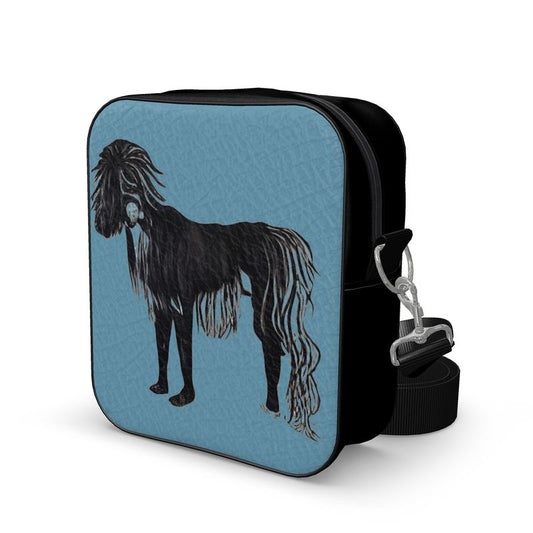 Shoulder Bag in hairy horse