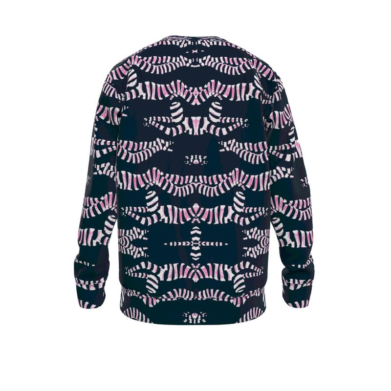 Sweatshirt in divers colide navy  teal and blush