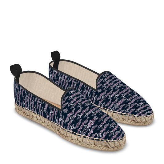 Loafer Espadrilles in divers colide navy teal and blush