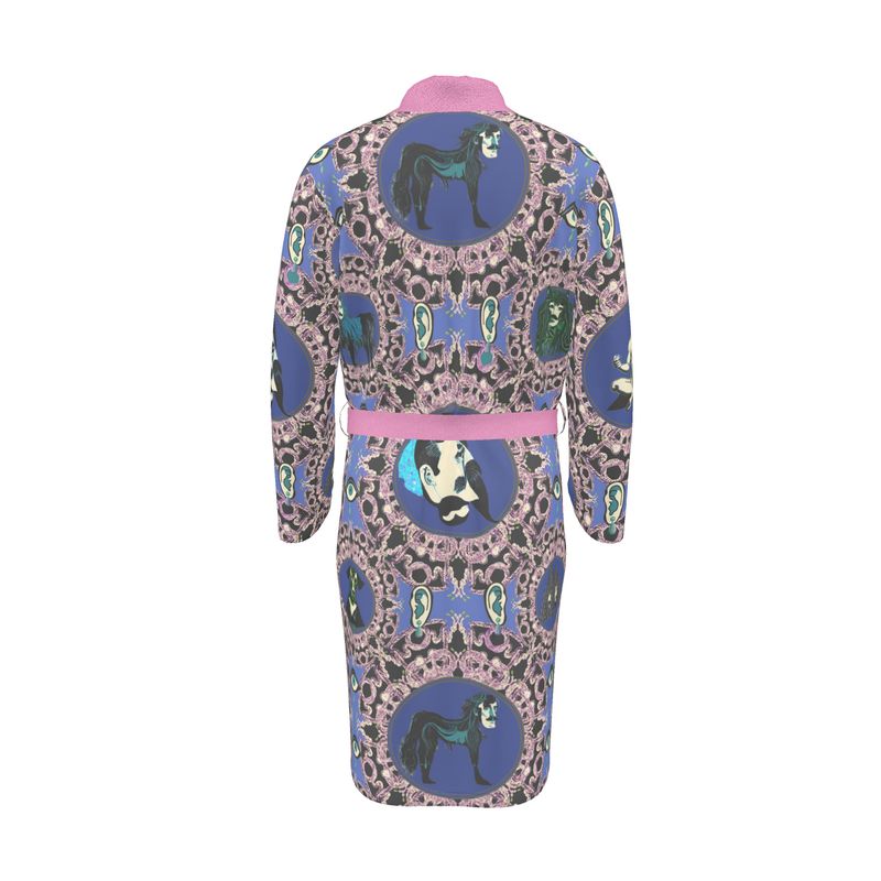 Dressing Gown in creatures, violet