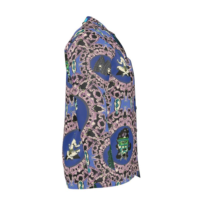 Luxury Pyjama Shirt in creatures violet