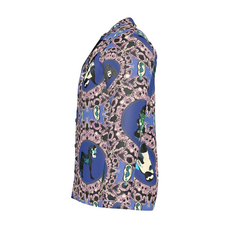 Luxury Pyjama Shirt in creatures violet