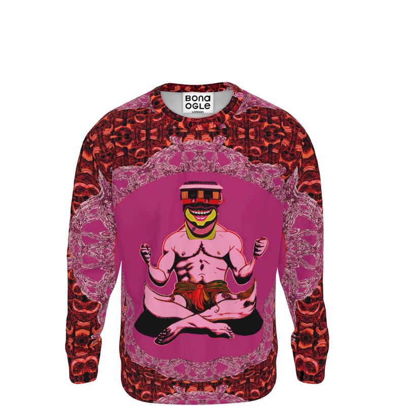 Sweatshirt in house clown pink