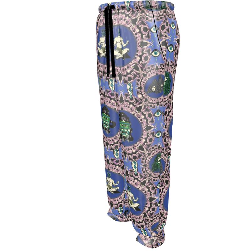 Luxury Pyjama Trousers in creatiures Violet.