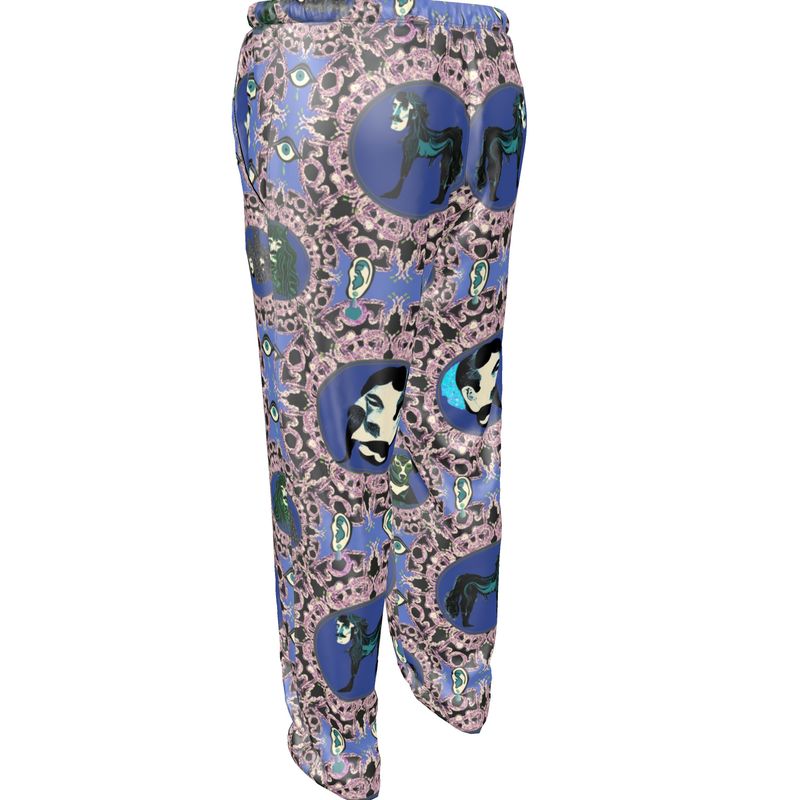 Luxury Pyjama Trousers in creatiures Violet.