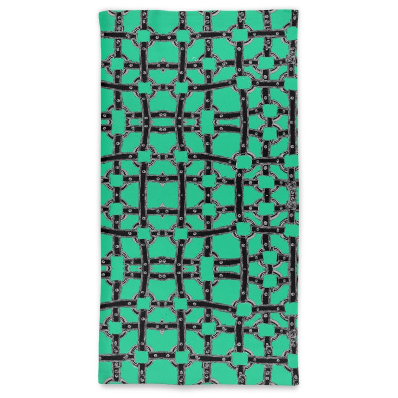 Neck Tube Scarf in horseman teal green