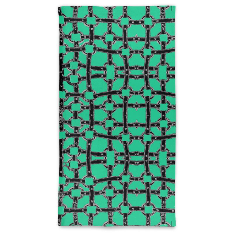 Neck Tube Scarf in horseman teal green