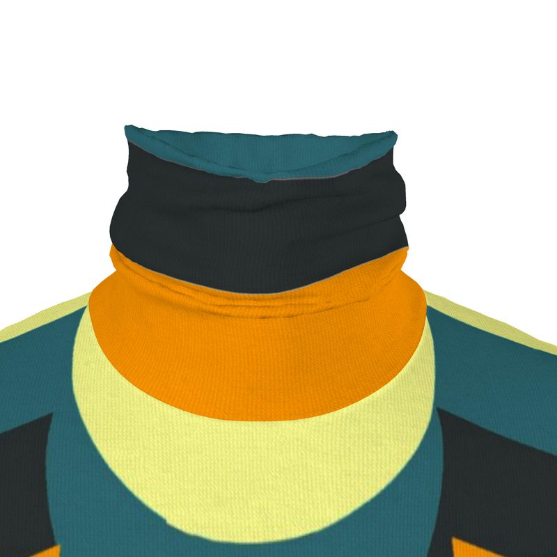 Slim Fit Roll Neck in 3D orange