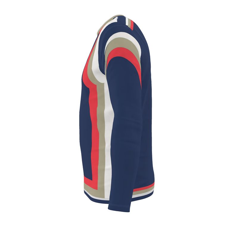 T-Shirt in  3D Wonky Blue