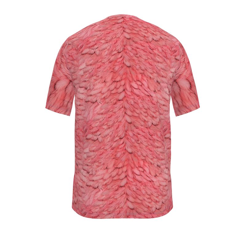 Mens T-Shirt in pink fluff