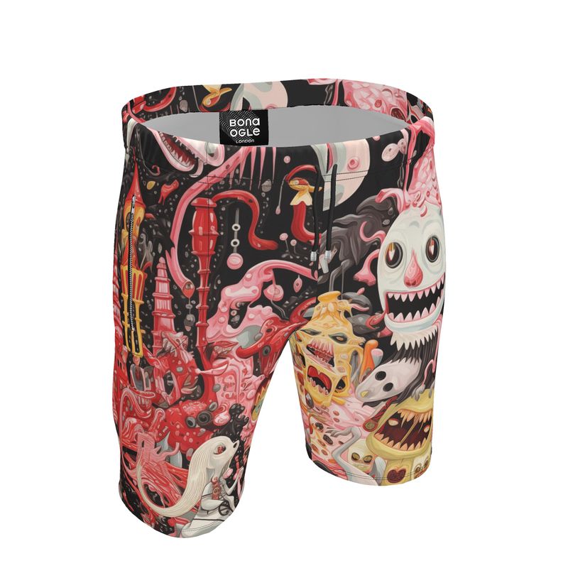 Three Piece Co-ord Set in Sugar Snail - Sweat Shorts in sugar snail
