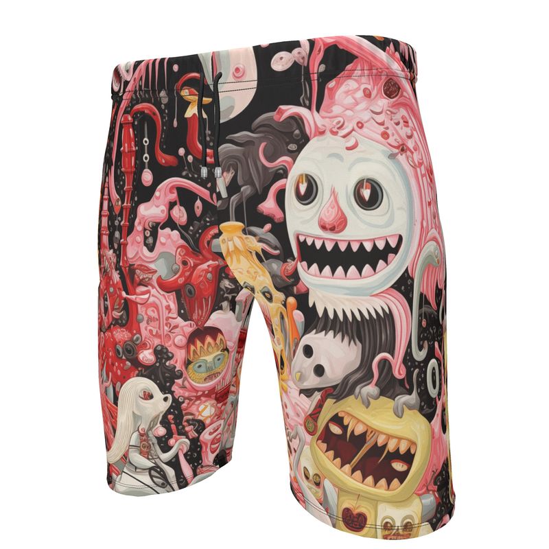 Roll Neck Co-ord Set in Sugar Snail - Sweat Shorts in sugar snail