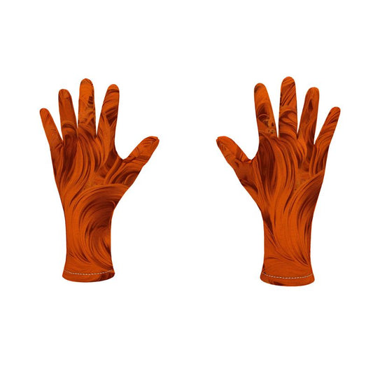 Fleece Gloves in riah red