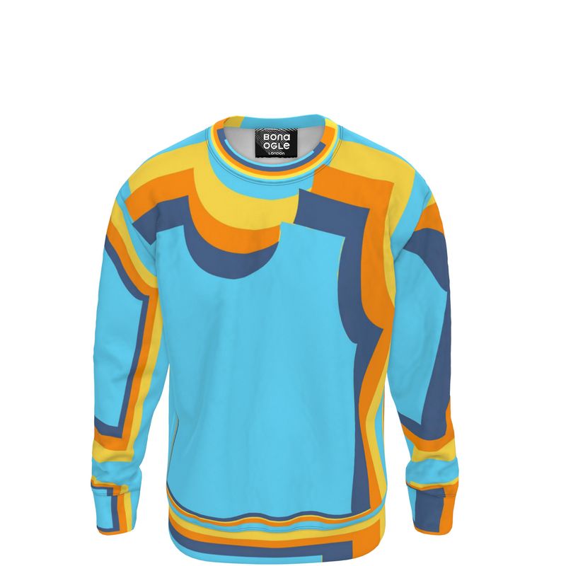 sweatshirt in Wonky 3d Vivid Sky