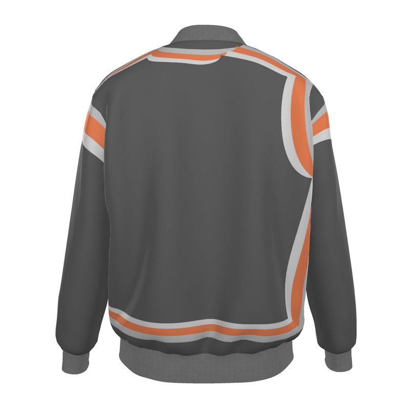 Bomber Jacket in 3D Wonky Gray Coral
