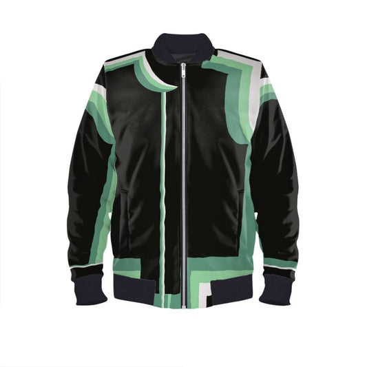 Bomber Jacket 3D wonky green