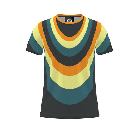 All Over Print T Shirt in Drape Orange