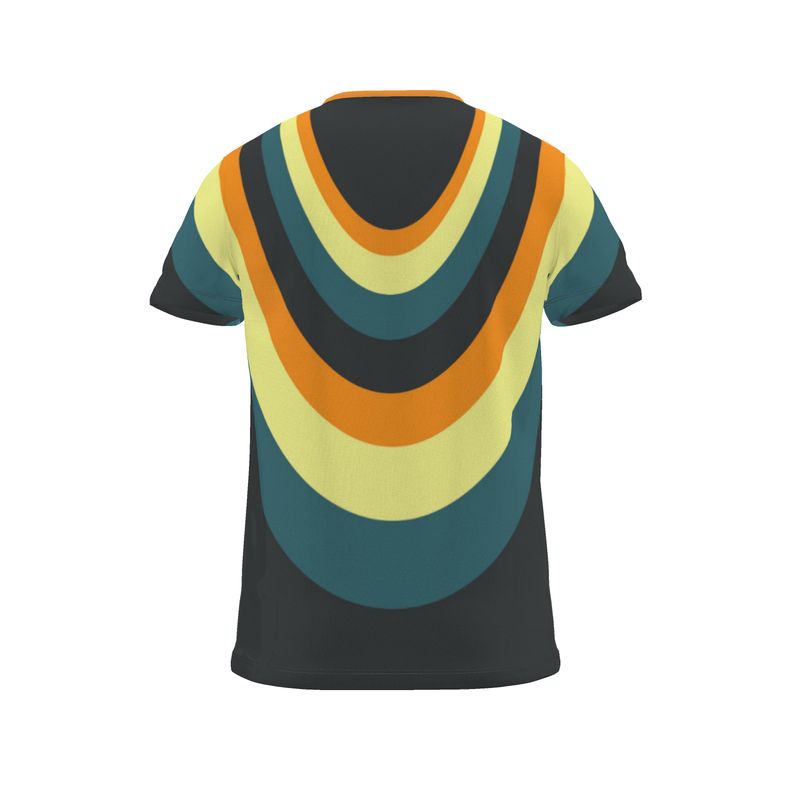 All Over Print T Shirt in Drape Orange