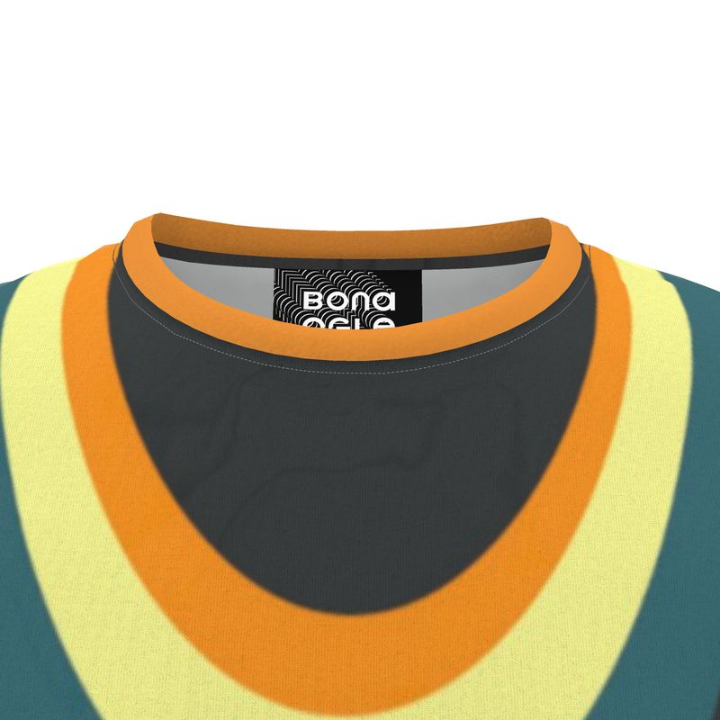 All Over Print T Shirt in Drape Orange