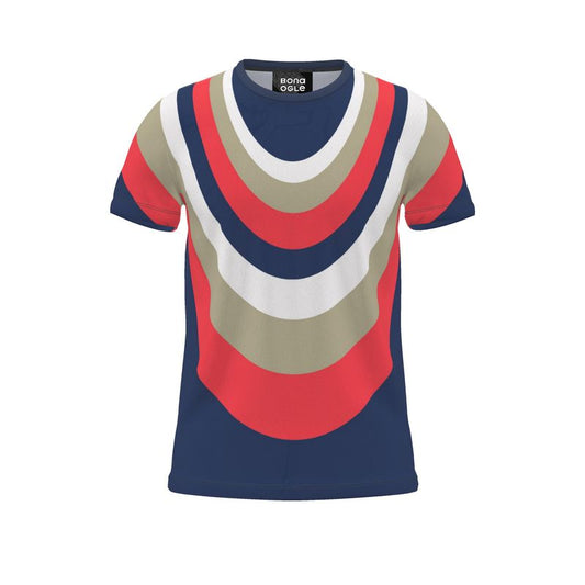 All Over Print T Shirt in Drape Sports Blue