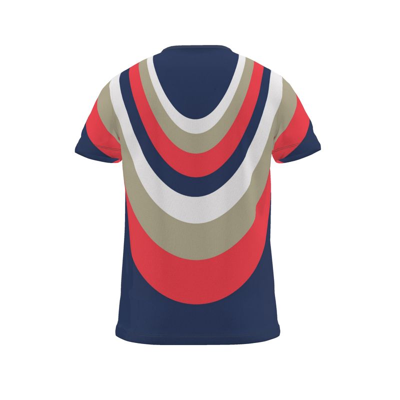 All Over Print T Shirt in Drape Sports Blue