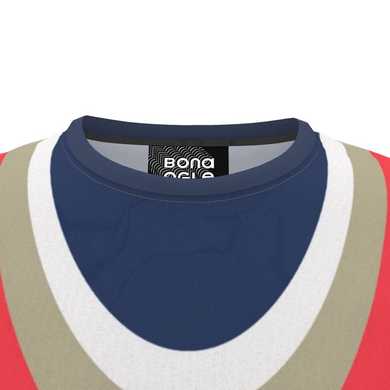All Over Print T Shirt in Drape Sports Blue
