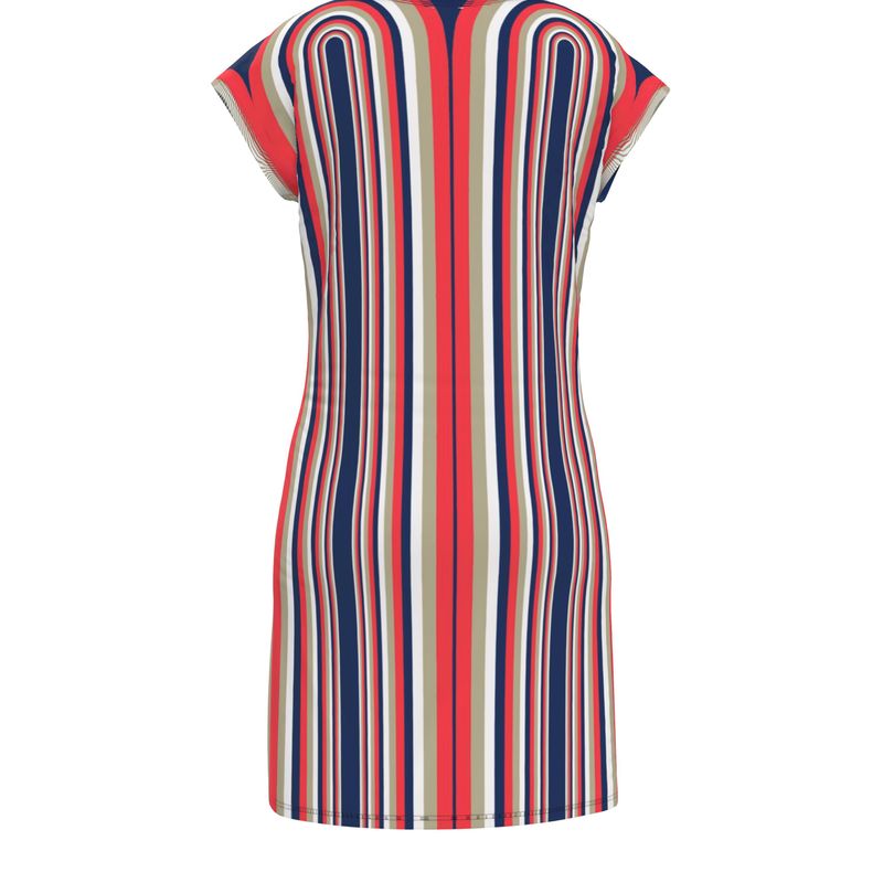 Tunic T-Dhirt Dress in Double Arch Blue