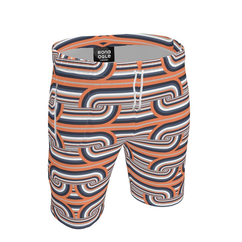 Roll Neck Co-ord Set in Chunky Gray Coral - Sweat Shorts in Chunky Gray Coral